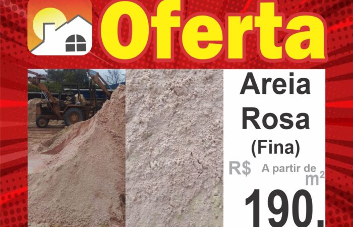 Areia rosa fina - deposito nelson patez - redes sociais