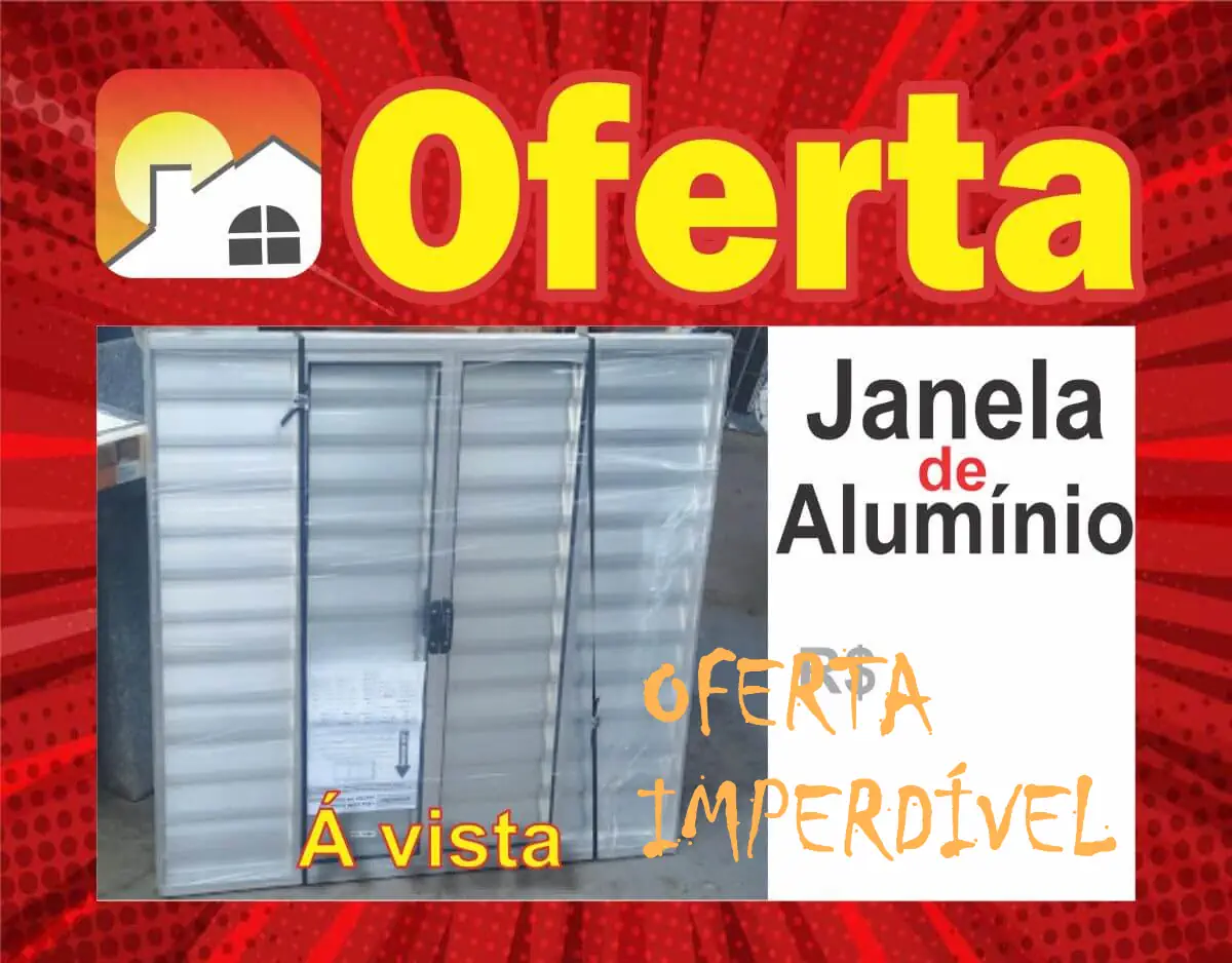 Janela de Alumínio Veneziana 6 Folhas