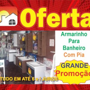 Armarinho Para Banheiro Com Pia - Promoções - Depósito Patez