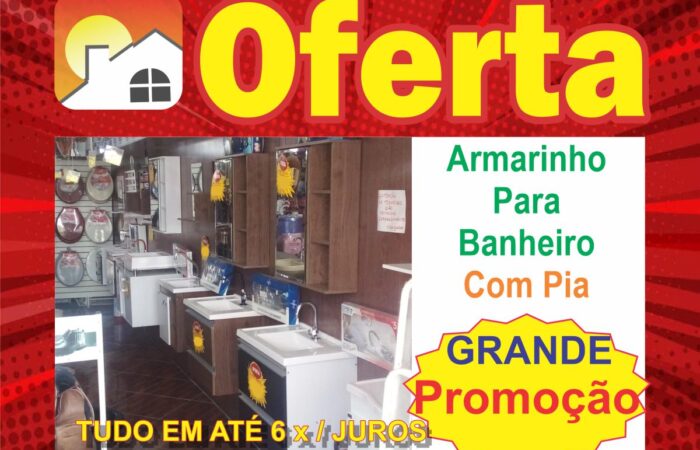 Armarinho Para Banheiro Com Pia - Promoções - Depósito Patez