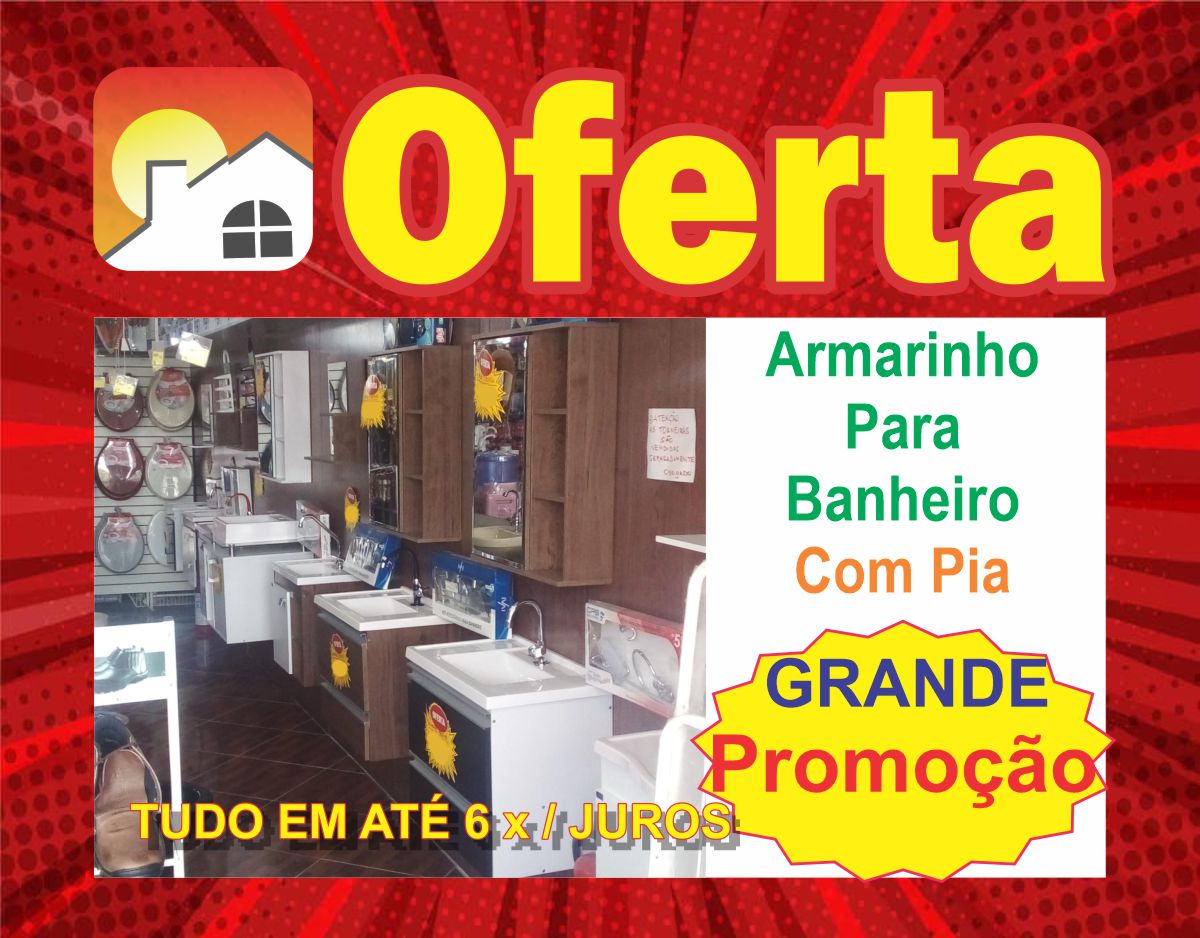 Armarinho Para Banheiro Com Pia: Promoções - Depósito Patez