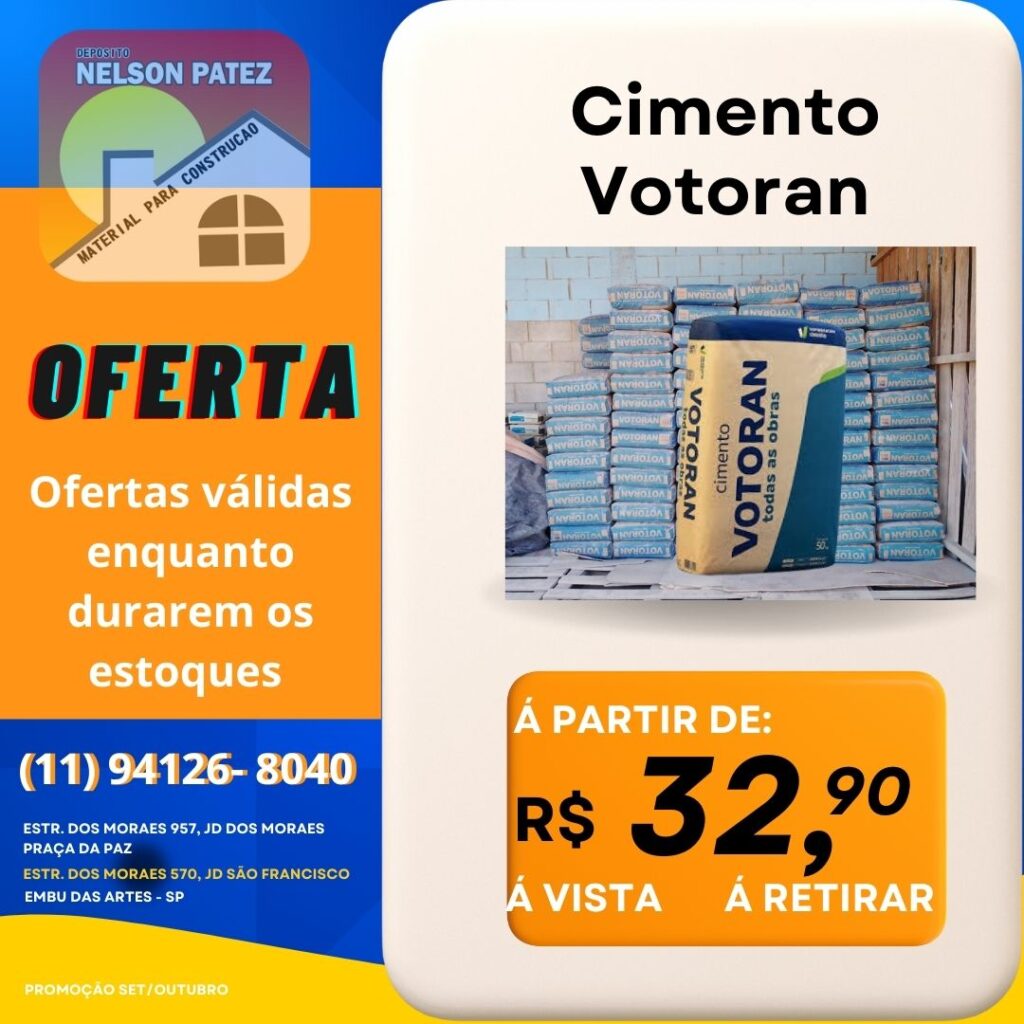 oferta de cimento votoran deposito patez